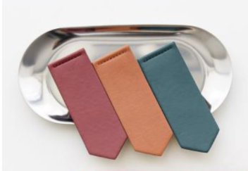 3PK Leather Bookmark