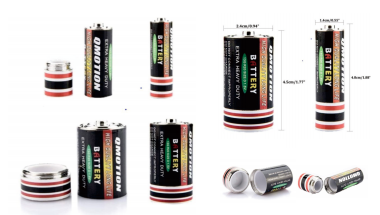 Battery Shape Coin Bank